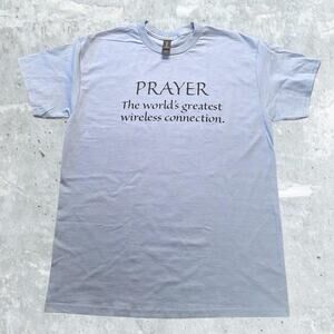 Jesus tee prayer the worlds greatest wireless connection